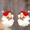 Aretes Colgantes de Papá Noel en Acrílico - Diseño Navideño Adorable