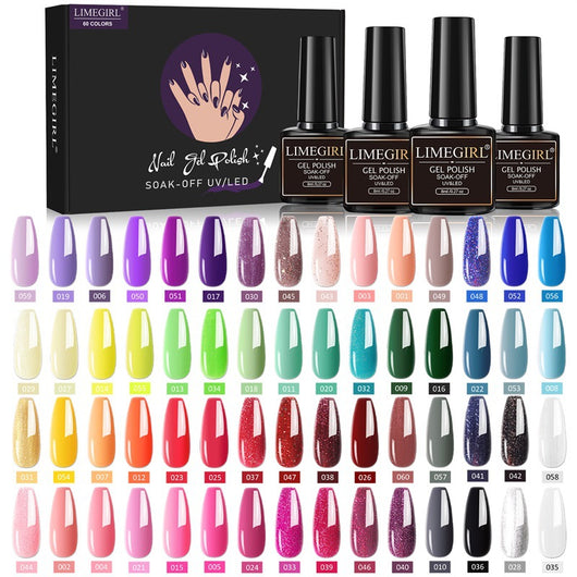 Set de 60 Colores de Esmalte de Uñas Removible con Adhesivo Funcional - Image 21