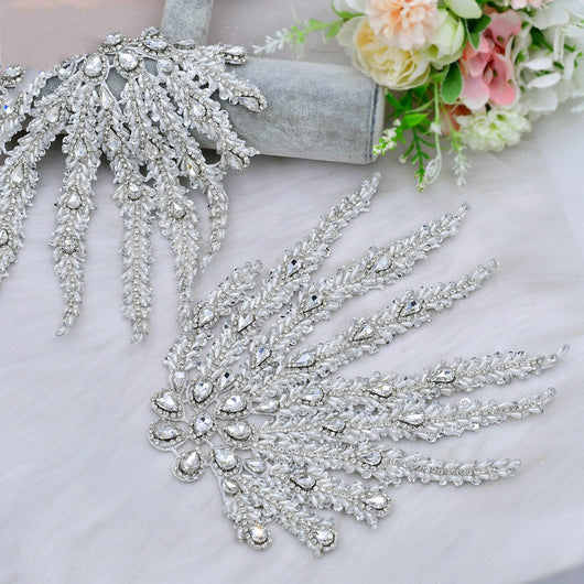 Accesorio de Novia con Hoja de Arce y Perlas Colgantes para Hombro - Image 2
