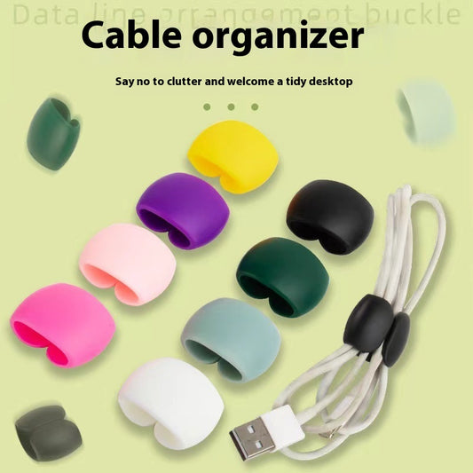 Organizador de Cables Adhesivo - Enrollador Compacto
