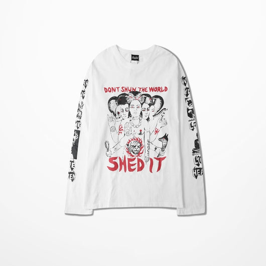 Camiseta Manga Larga Hombre Estilo Retro Diseño Divertido - Image 9
