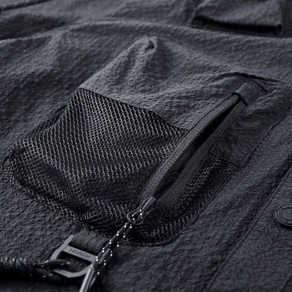 Camisa de Hombre Funcional Multibolsillos Secado Rápido