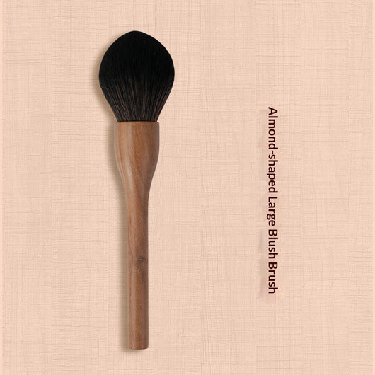 Set de Brochas de Maquillaje Vintage Nogal Negro - Cerdas Suaves - Image 7