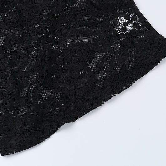 Top Encaje Espalda Descubierta con Tirantes Ajustables - Image 25
