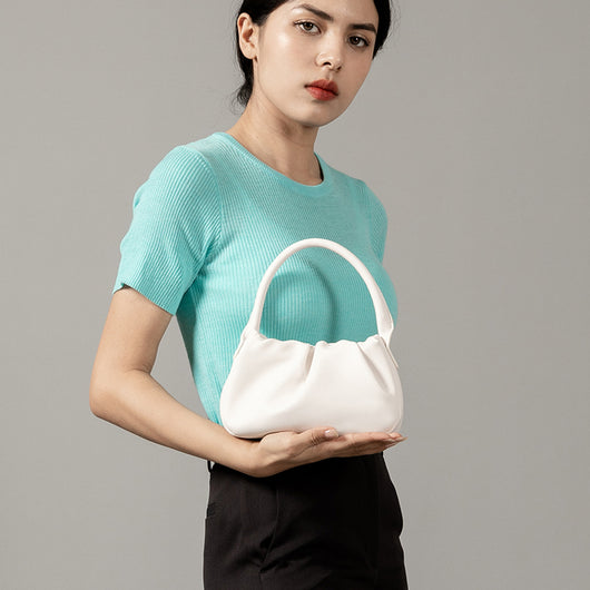 Bolso de Hombro Plisado Estilo Francés Minimalista - Image 5