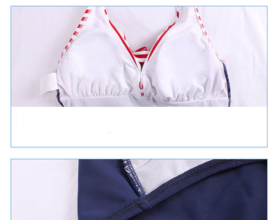 Traje de Baño Enterizo con Escote en V, Pliegues y Espalda Abierta para Mujer - Image 11