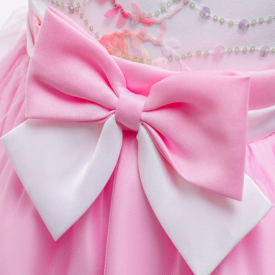 Vestido Princesa de Encaje Mesh sin Mangas para Niñas - Image 12