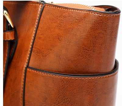 Bolso Tote de Cuero Encerado para Mujer - Gran Capacidad - Image 25