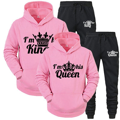 Conjunto Deportivo King Queen para Él y Ella - Sudadera y Pantalón - Image 4