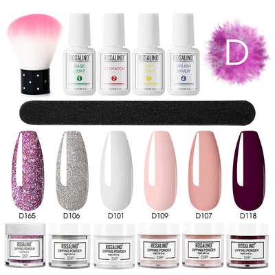 Set Completo de Polvo Hidratante sin Horneado con Brillo Francés para Uñas - Image 4
