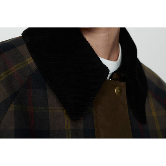 Abrigo Acolchado con Cuello de Piel - Diseño Tartán Otoño Invierno - Image 15