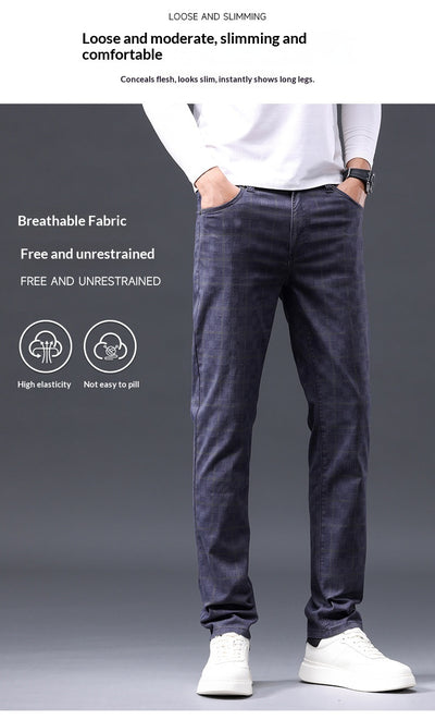Pantalones Casuales de Algodón Estilo Británico para Hombre - Image 20