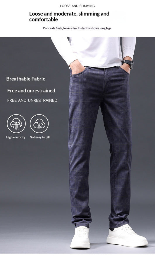 Pantalones Casuales de Algodón Estilo Británico para Hombre - Image 20