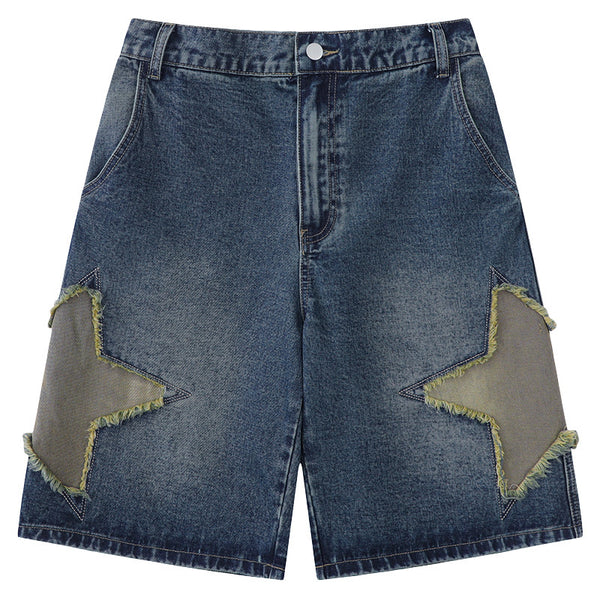 Jeans Vintage para Hombre con Parches de Estrella - Image 5