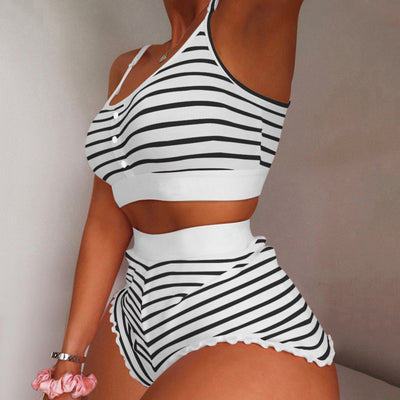 Bikini Dos Piezas Estampado con Tirantes Ajustables - Image 11