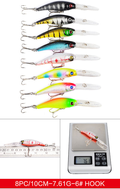 Set de 16 Señuelos Híbridos Mino DWMI020 para Pesca Profesional - Image 6