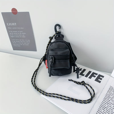 Mochila Crossbody Compacta Unisex con Correa Ajustable y Organizador de Accesorios - Image 4