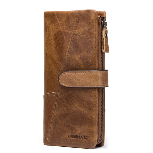 Billetera de Cuero Vacuno para Hombre con Costura de Moda - Image 13