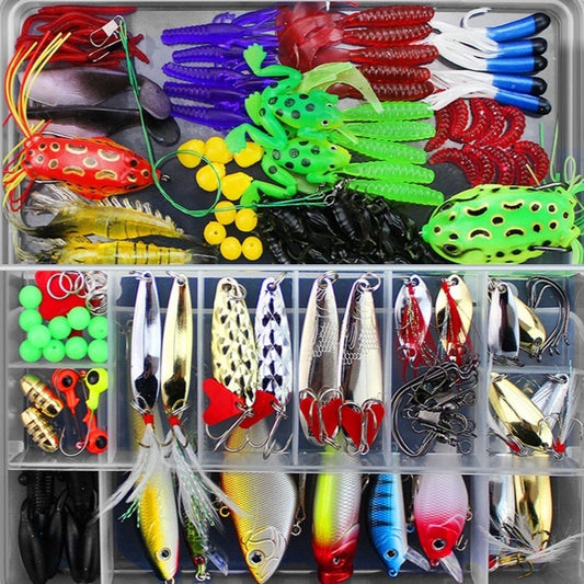 Set de 141 Señuelos de Pesca Multicapa con Nado Realista