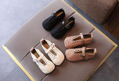 Zapatos Princesa Niña Tejido Transpirable - Sandalias Cómodas de Suela Blanda - Image 3