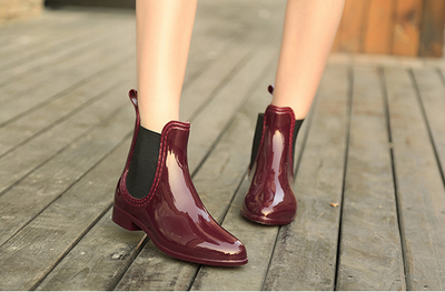 Botas de Lluvia Infantiles Impermeables con Elástico Decorativo - Image 11