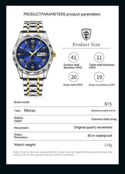 Reloj Deportivo Hombre Resistente al Agua con Doble Calendario y Esfera Luminosa - Image 15