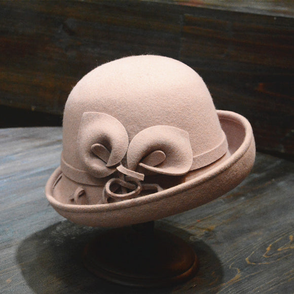 Gorro de Lana para Mujer con Borde Enrollado - Diseño Elegante y Versátil