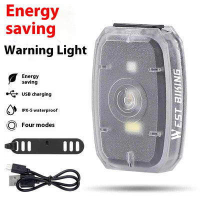 Luz Trasera Bicolor para Bicicleta - Faro de Advertencia Nocturno Compacto - Image 6