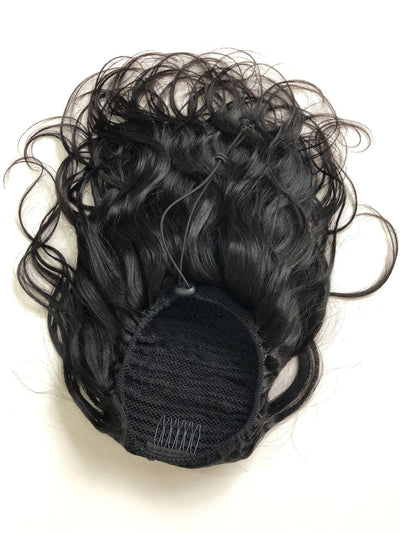 Peluca de Cola de Caballo Cabello Natural Degradado con Curva Suave - Image 2