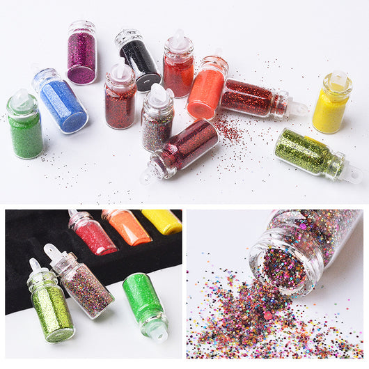 Botella de Vidrio con Glitter para Decoración de Uñas y Joyería - Image 9