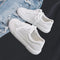 Tenis Blancos Transpirables para Hombre - Zapatos Casual de Lona Versátiles