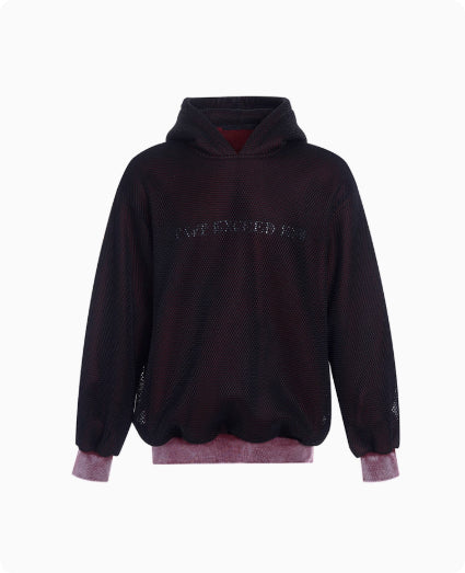 Suéter Hoodie Tejido Calado con Forro Polar para Hombre - Image 8