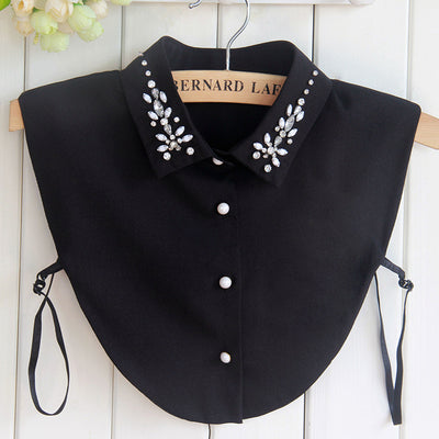 Cuello Postizo de Gasa con Strass para Mujer - Image 2
