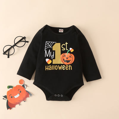 Conjunto de Pijama Infantil Estampado Manga Larga - Diseño Calabaza - Image 3
