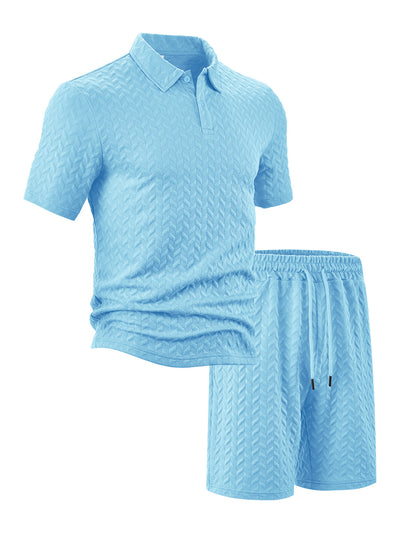 Camisa Casual de Manga Corta con Solapa para Hombre - Conjunto Versátil de Verano - Image 11