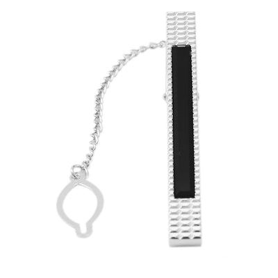 Broche de Cuello Rectangular en Ágata Negra y Metal - Image 6