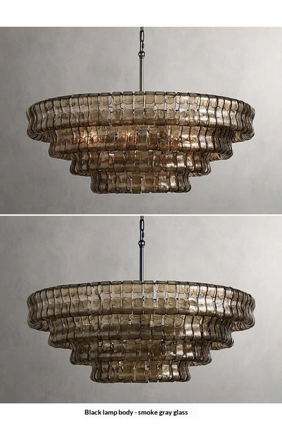 Luminaria de Sala Moderna Estilo Francés con Cristal - Diseño Mid-Century - Image 9