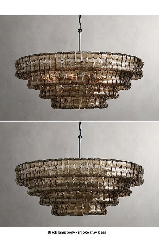 Luminaria de Sala Moderna Estilo Francés con Cristal - Diseño Mid-Century - Image 9