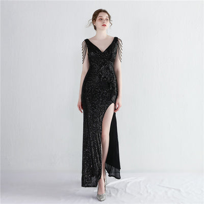Vestido de Gala Reina Aura con Lentejuelas Largas - Image 15