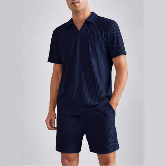 Conjunto Casual de Polo y Shorts para Hombre - Image 4