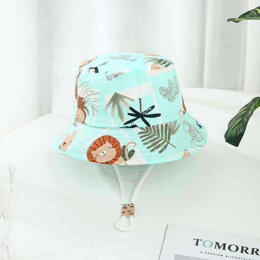 Gorro de Sol para Niño y Niña con Ala Ancha y Estampado de Dinosaurios - Image 7