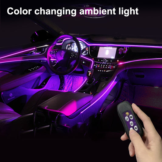 Lámpara LED Atmosférica para Auto con Cambio de Color USB