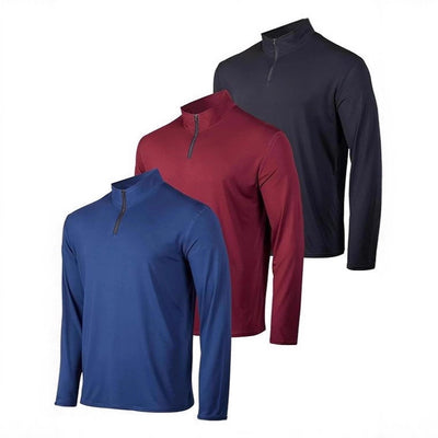 Polo Deportivo Hombre Manga Larga Elástico Transpirable Secado Rápido - Image 3