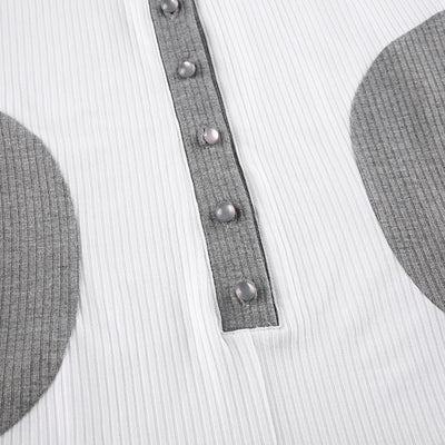 Jumpsuit Corto Casual con Solapas Contrastadas para Mujer - Image 11
