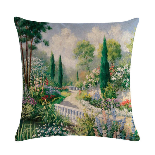 Funda de Almohada Lino Paisajes Rurales - Colección Pintura al Óleo - Image 21