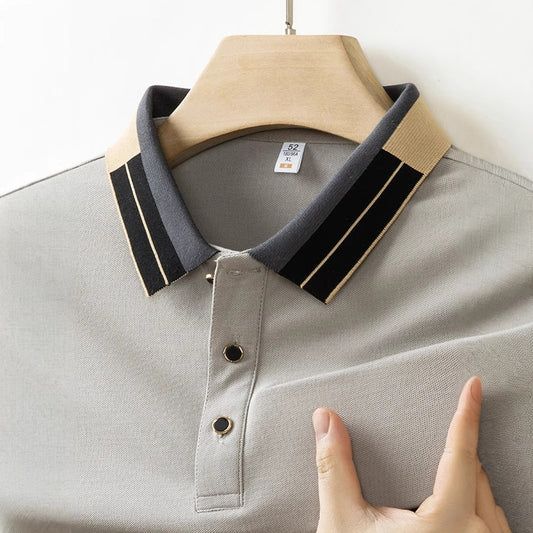 Camisa Casual de Manga Corta con Cuello Solapa para Hombre Adulto