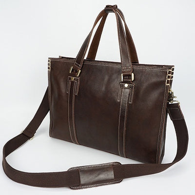 Bolsa Mensajera de Cuero Vacuno Engrasado Premium