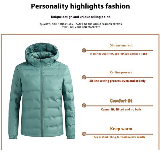 Chaqueta Acolchada de Plumón para Parejas - Abrigo Térmico y Cálido - Image 18