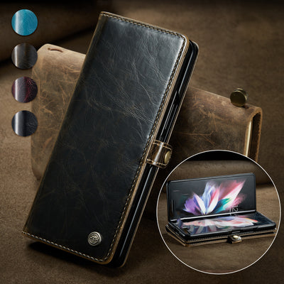 Funda Protectora para Celular con Patrón Cuero Crazy Horse - Image 4