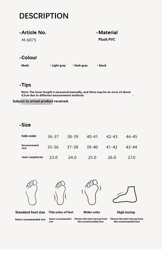 Pantuflas de Algodón Invierno para Hombre - Comodidad en Casa - Image 10